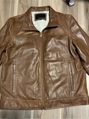Vintage Wilsons Leather Men’s Brown Zip-Front Leather Jacket Sz XL SO NICE!